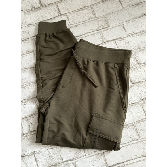 Jersey Cargo Jogger Polo Ralph Lauren Olive Green Size M NWT - Picture 2 of 7